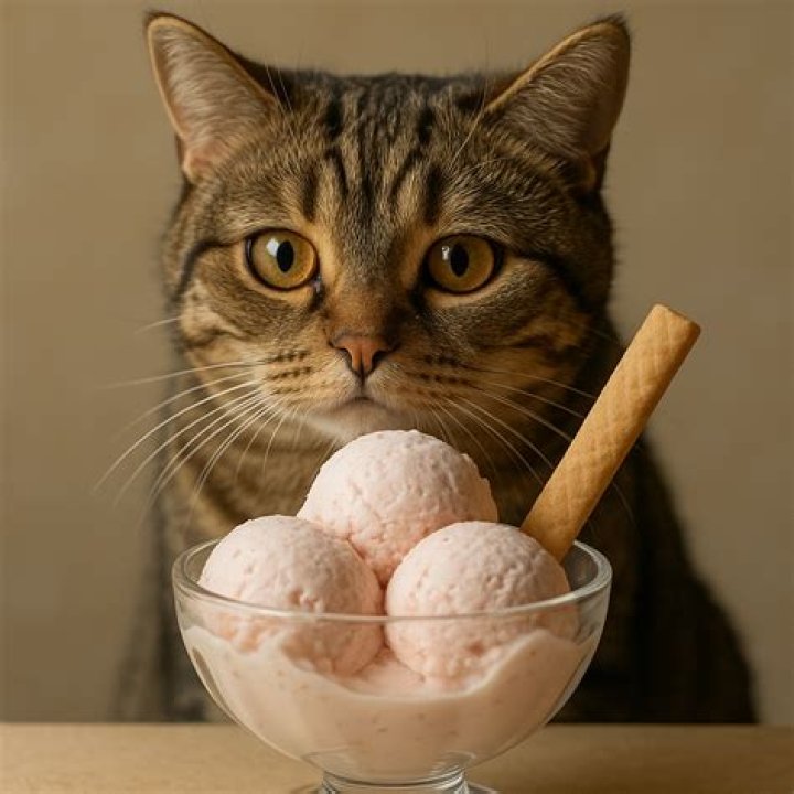 Can cat eat strawberry ice cream?