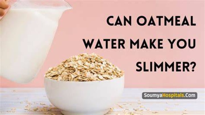 Can I drink oatmeal with water?