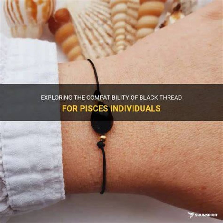 Can Pisces wear black thread?