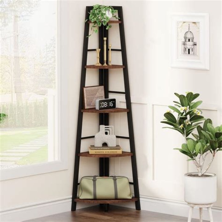 Can you put a ladder shelf in a corner?