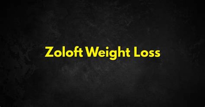 Can Zoloft help weight loss?