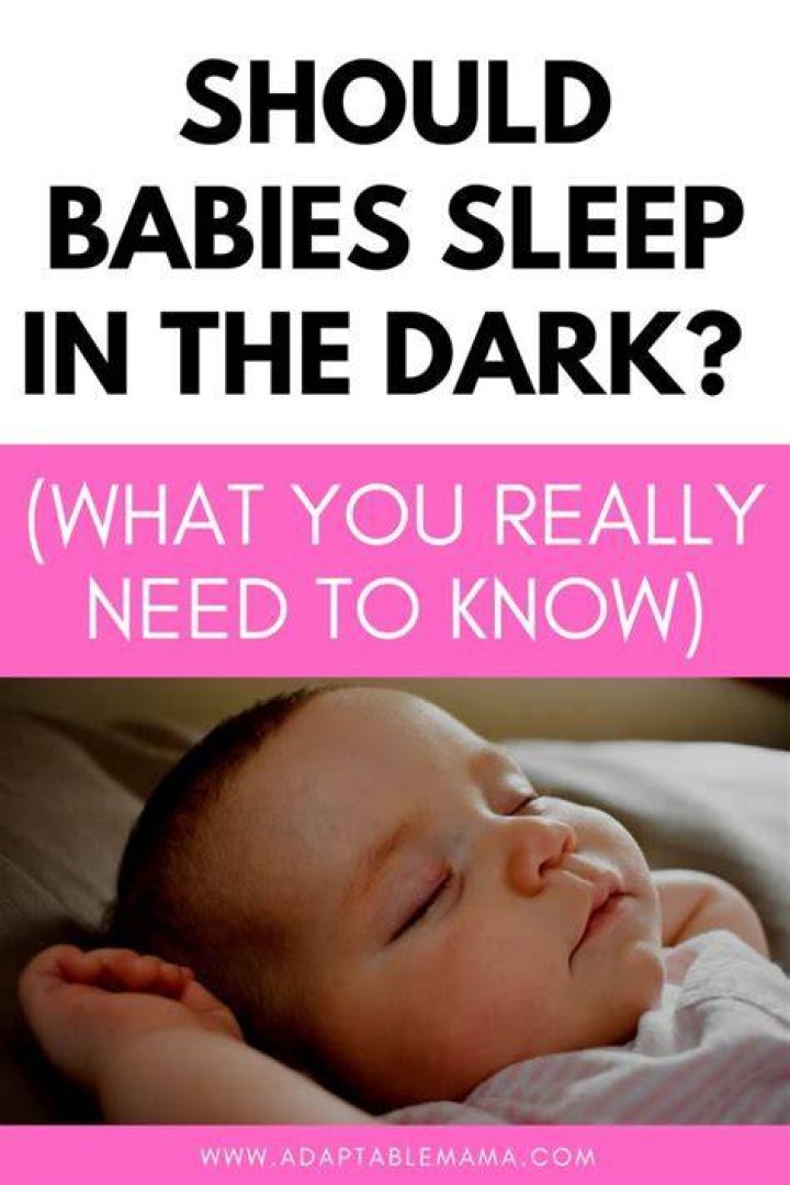 Do babies really need pitch black to sleep?
