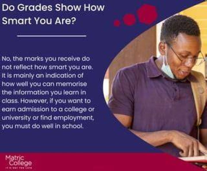 Do grades show how smart you are?