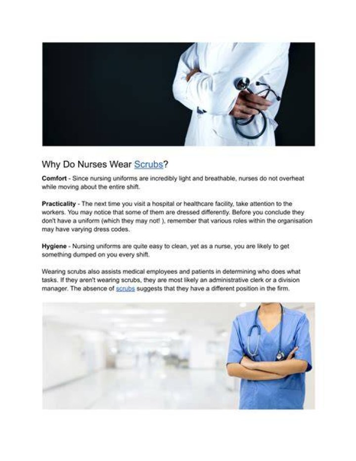 Do hospitals wash nurses scrubs?