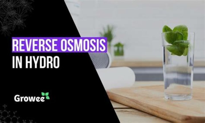 Do you need reverse osmosis water for hydroponics?