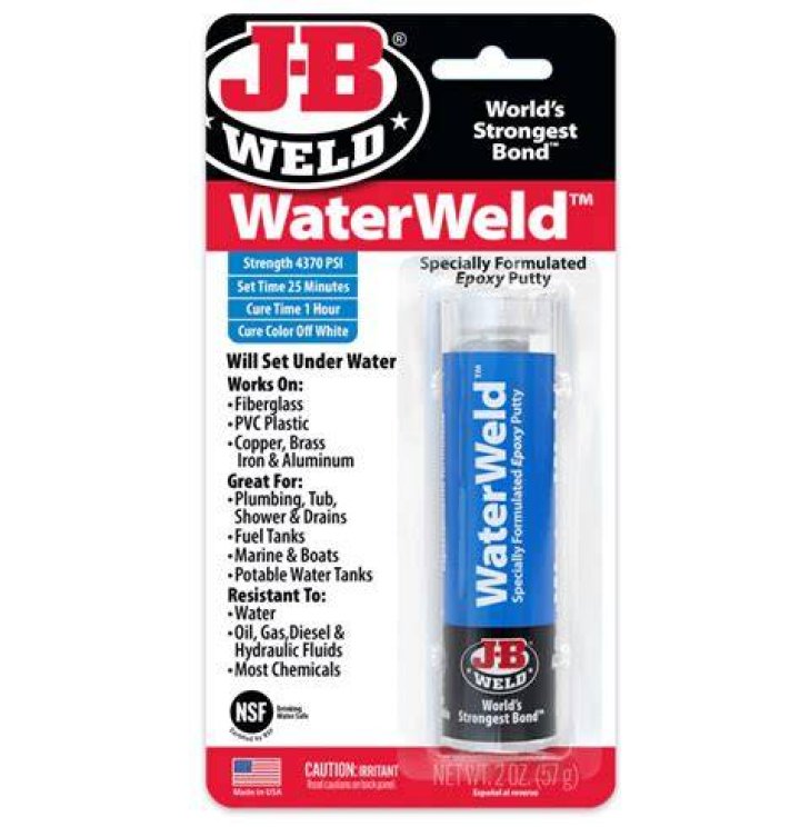 Does J-B Weld cure under water?
