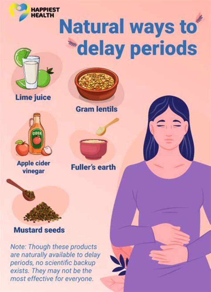 How can I skip my period for a week naturally?