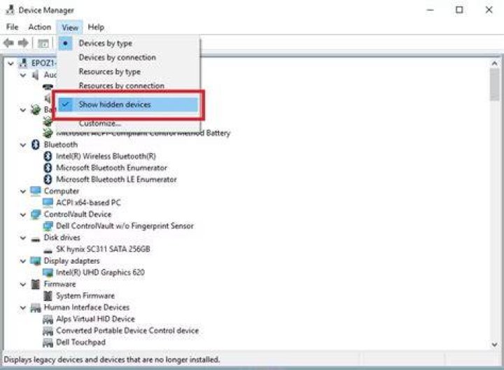 How do I remove an unknown device from Device Manager?