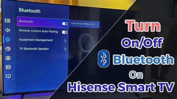 How do I turn off Bluetooth on my Hisense Smart TV?