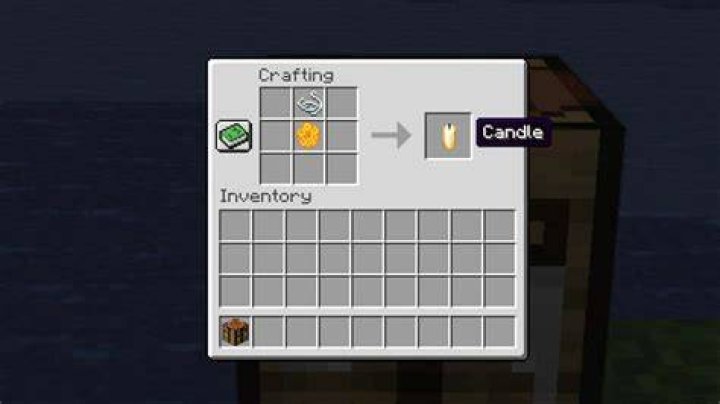 How do you craft a candle in Minecraft?