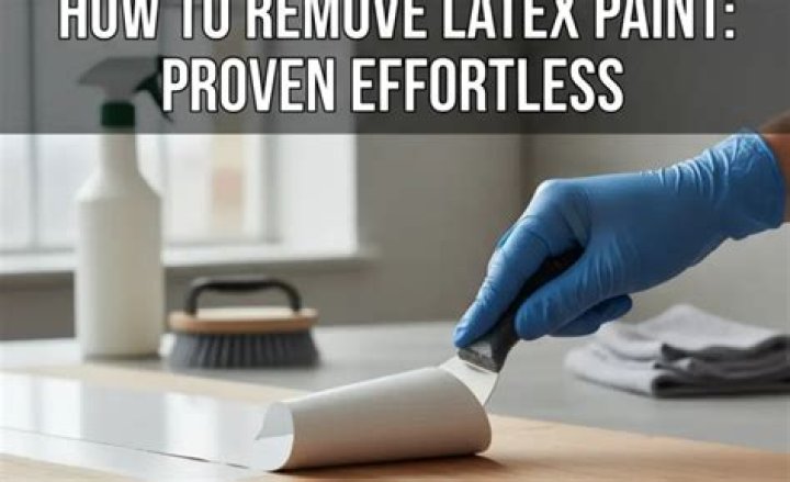 How do you remove latex paint?