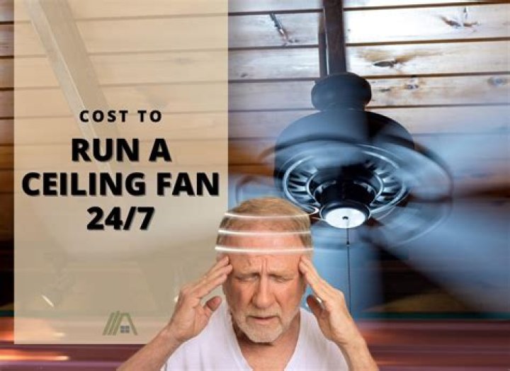 How much does it cost to run a fan 24 7?