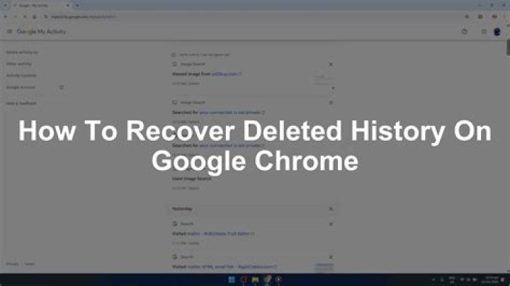 Is Google history really deleted?
