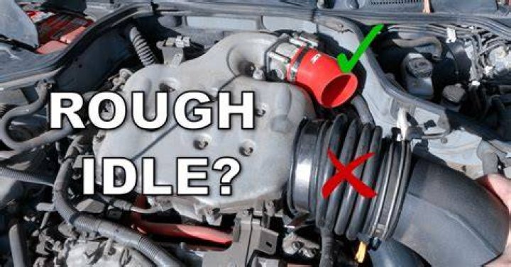 What causes a rough idle when in Drive?