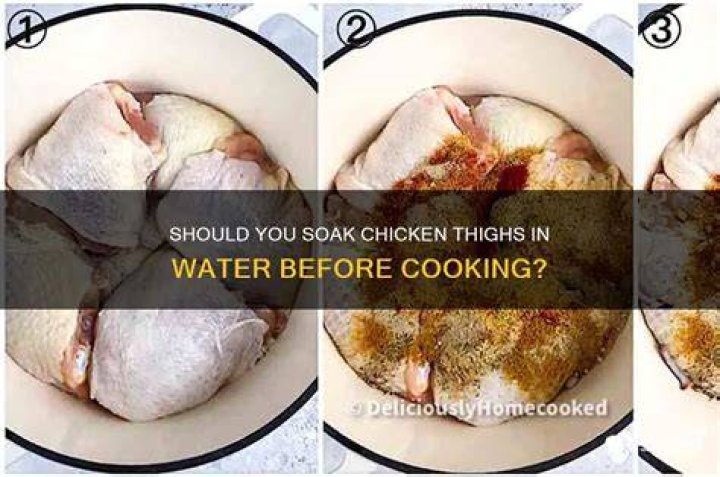 What do you soak chicken in to clean?