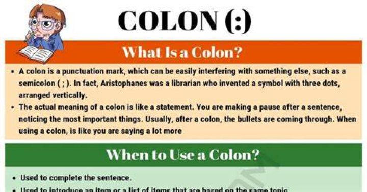 What Does a colon mean in the Bible?