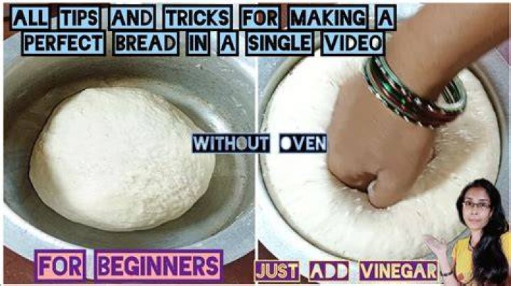 What does adding vinegar to bread dough do?