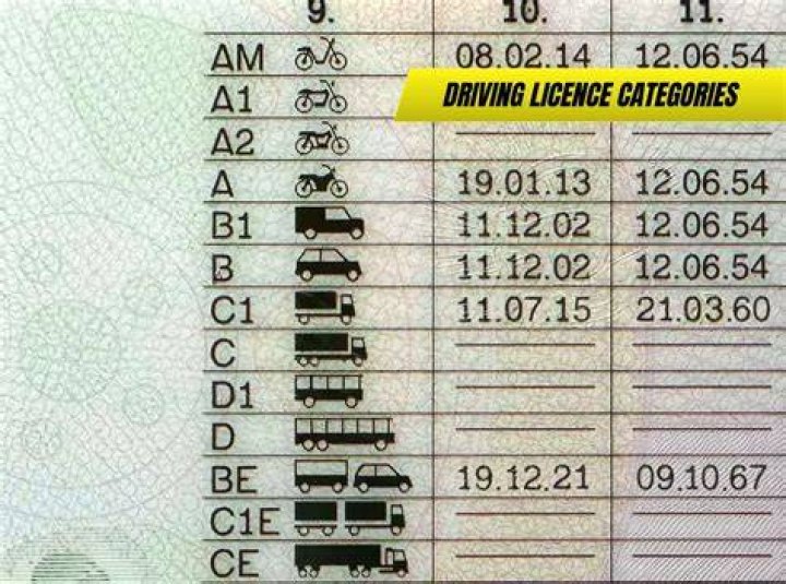What does Q mean on driving Licence?