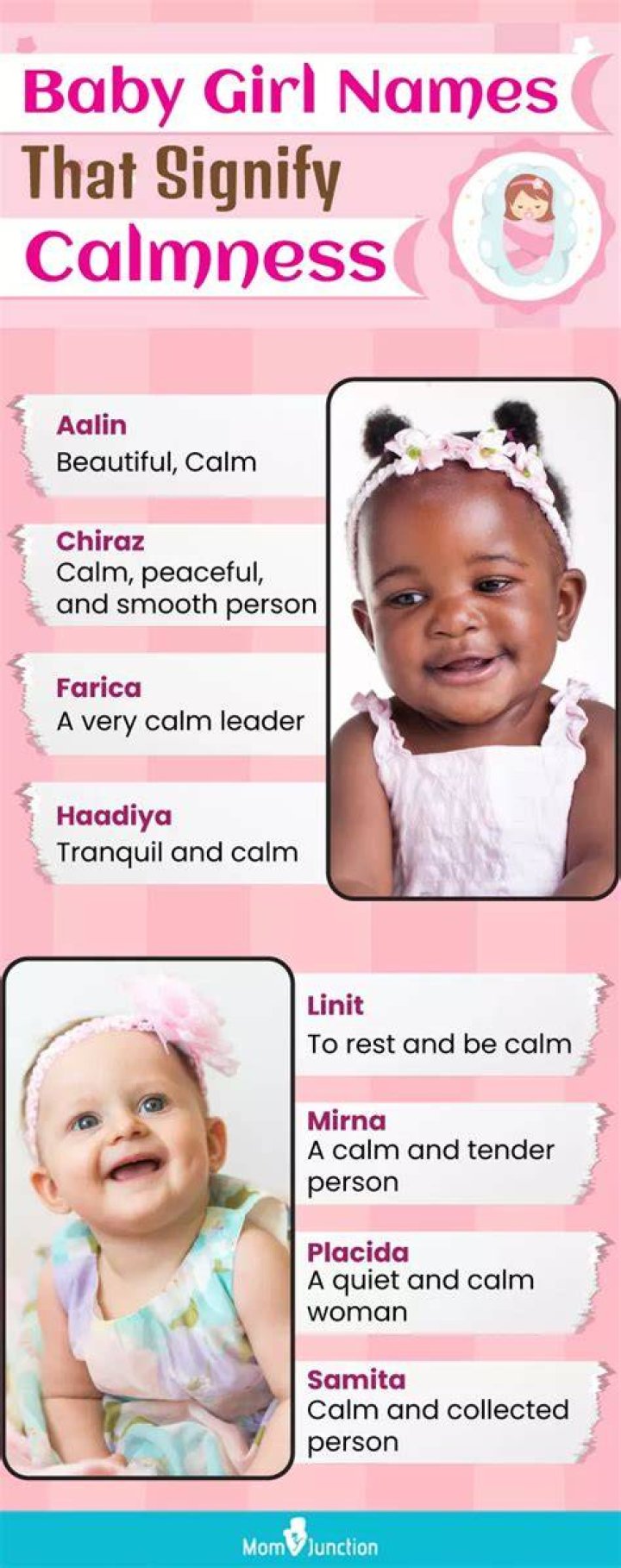 What girl name means calm?
