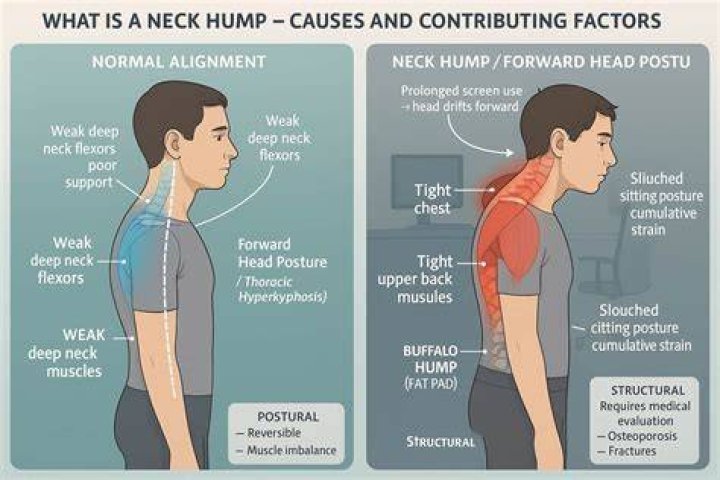 What is a neck hump?