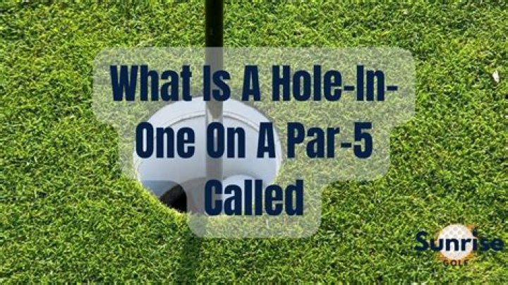 What is it called when you get a hole in 2 on a par 5?