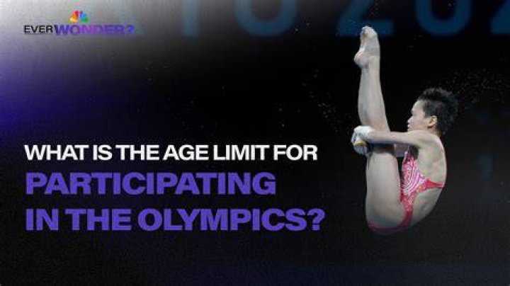 What is the age limit for diving in the Olympics?
