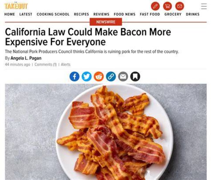 What is the bacon law in California?