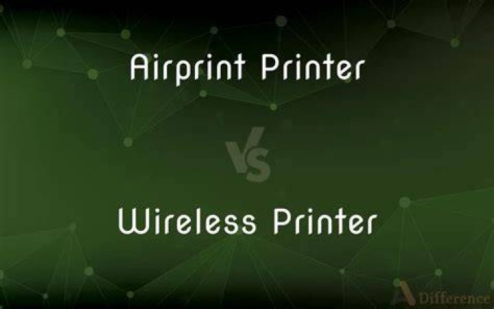 What is the difference between an air printer and a wireless printer?