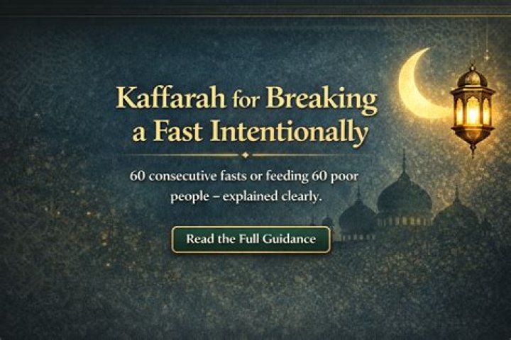What is the Kaffarah for breaking a fast?