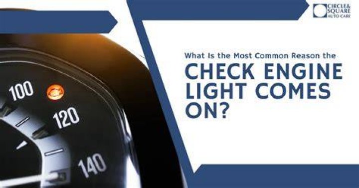 What is the most common problem when the check engine light comes on?