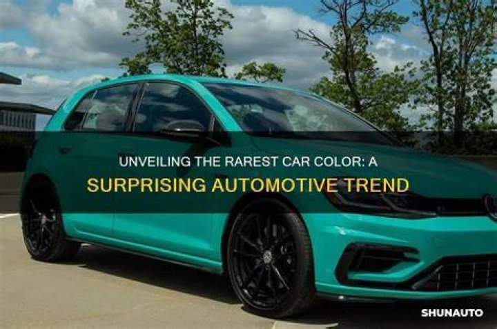 What is the rarest color of car?