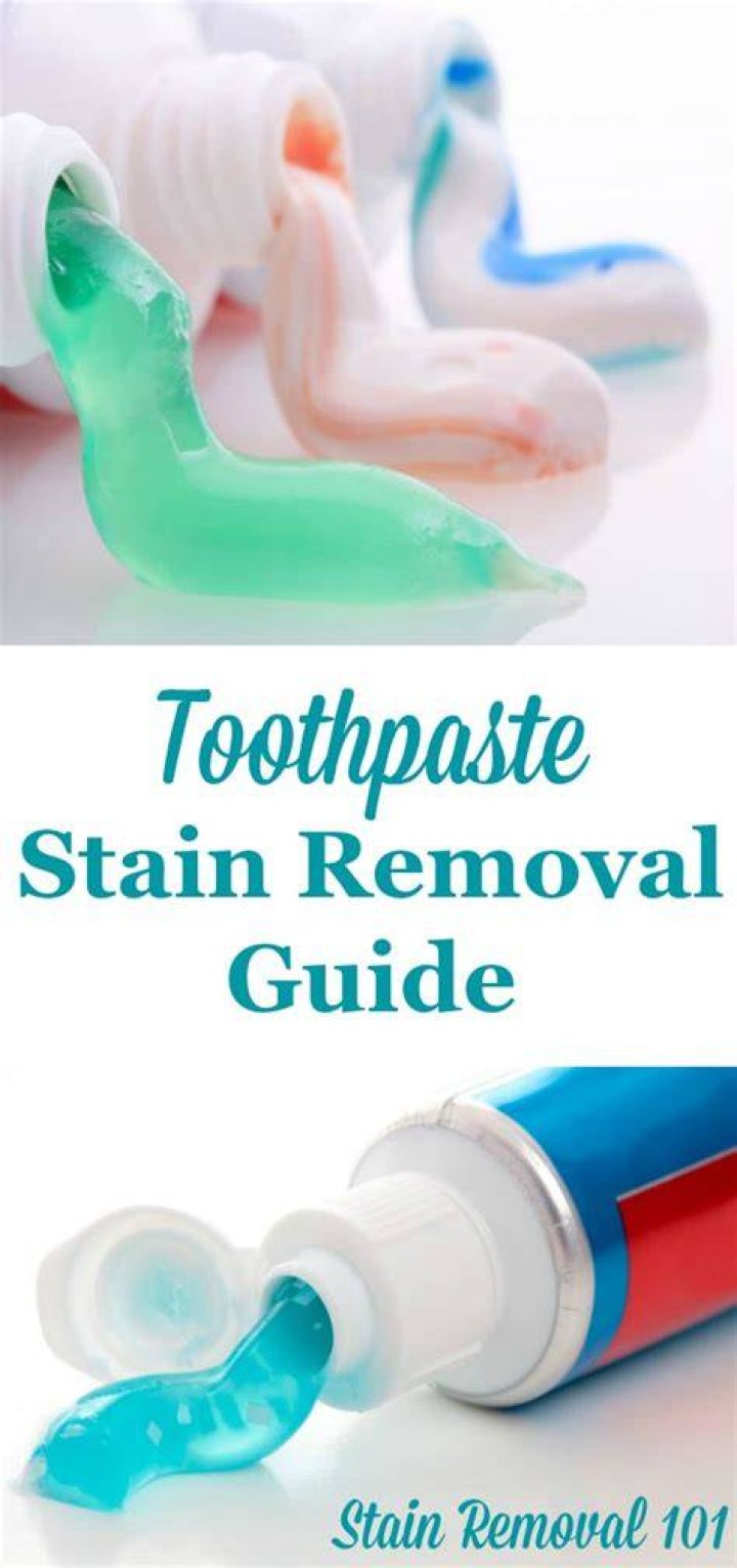 What stains does toothpaste remove?