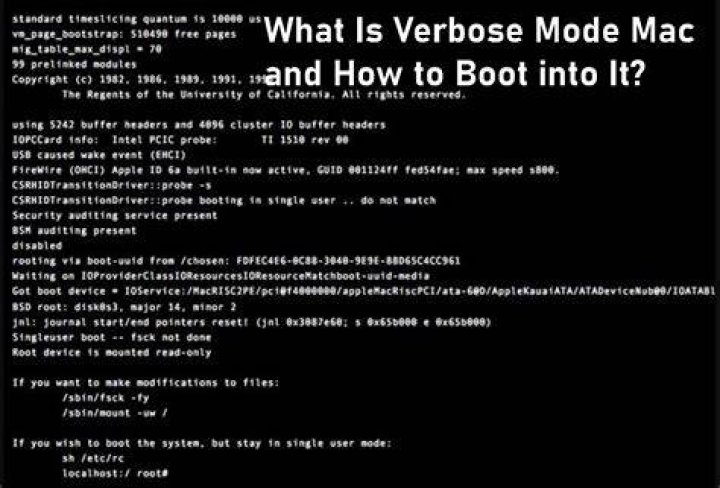 What verbose booting?