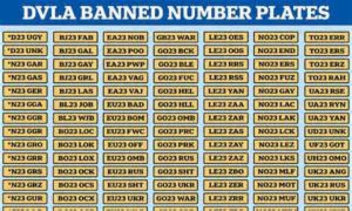 When can I buy a 23 plate from DVLA?