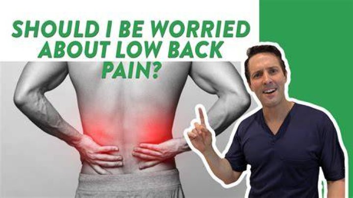 When should I be worried about back pain?
