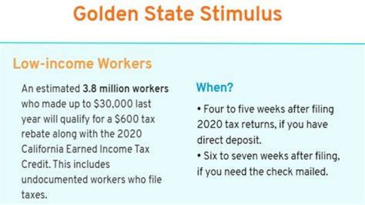 Who gets the Golden State stimulus?