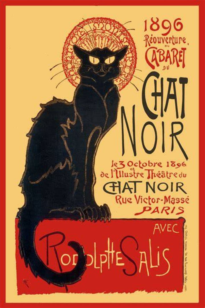 Who painted the Chat Noir poster?