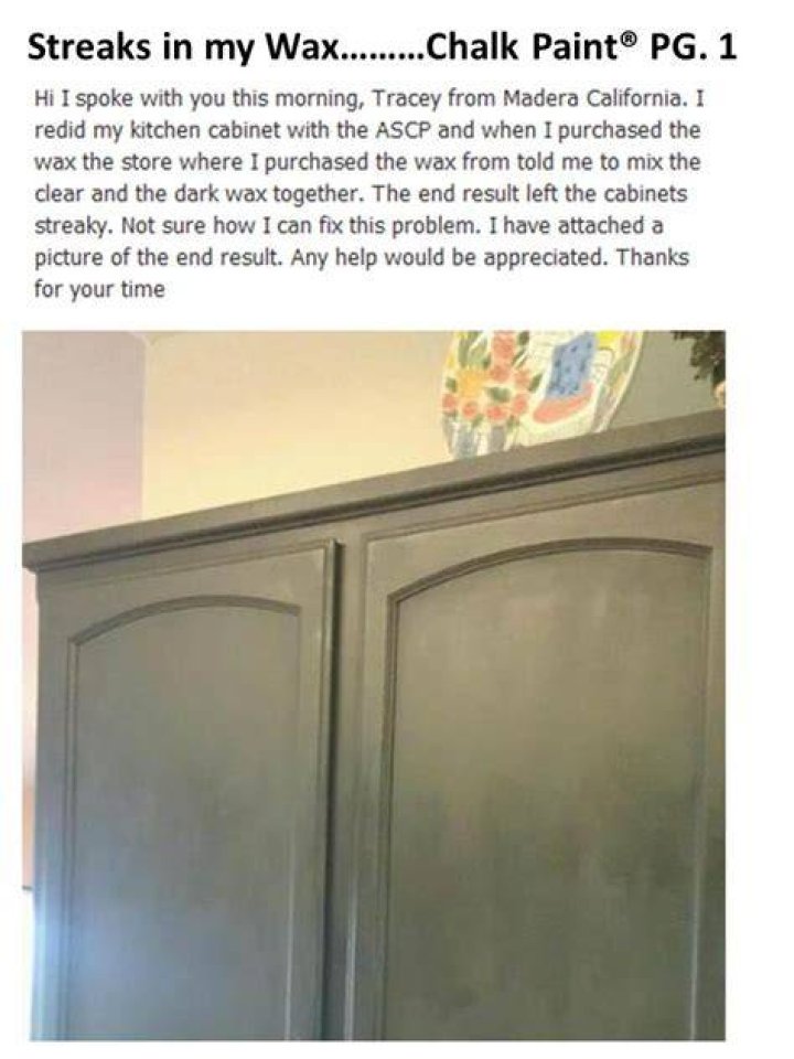 Why does my chalk paint look streaky?