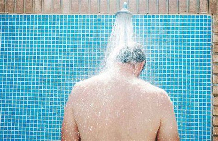 Why should you shower before swimming?